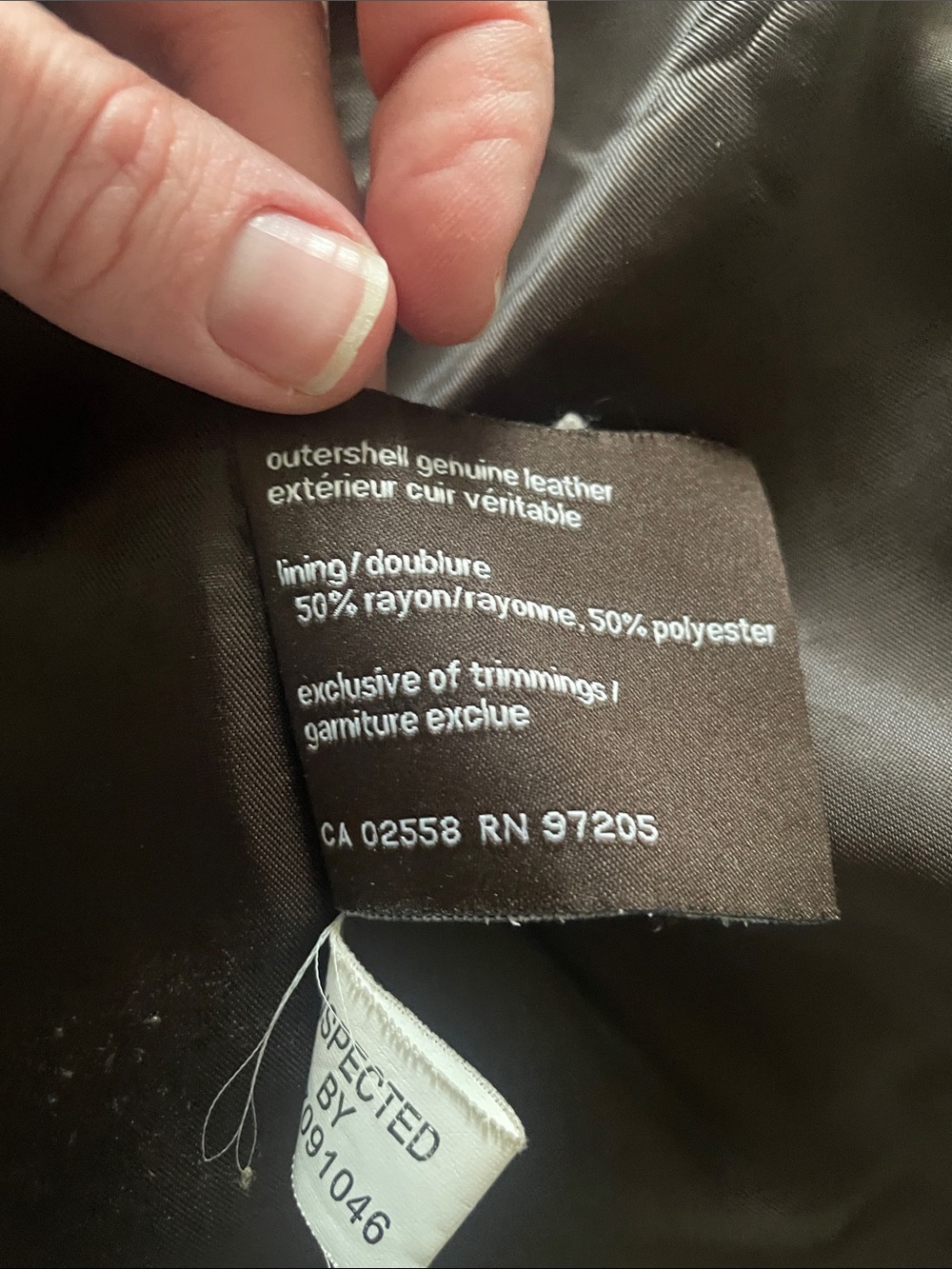 Vintage 90s Chocolate brown suede leather jacket- S/M - Picture 9 of 13